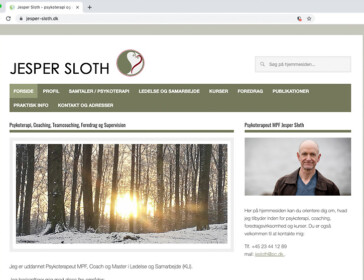 Jesper Sloth - psykoterapi, coaching, foredragsvirksomhed og kurser