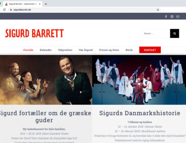 Sigurd Barrett's hjemmeside med kalender og pressemateriale